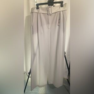 Express Classic White Wide Leg Trousers